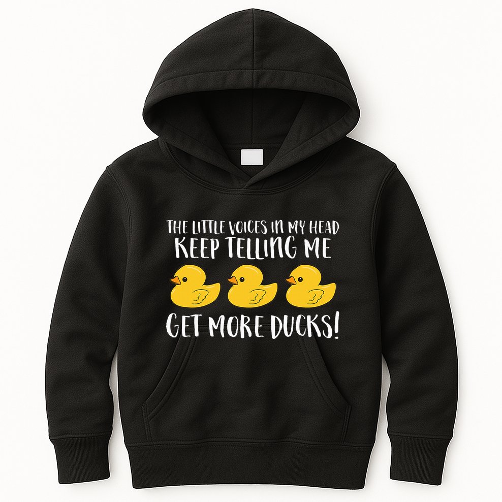 The Little Voices In My Head Keep Kids Hoodie