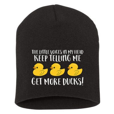 The Little Voices In My Head Keep Short Acrylic Beanie