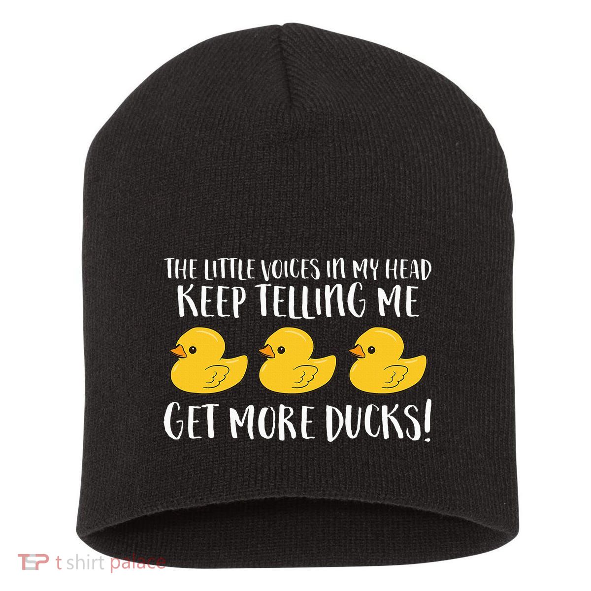 The Little Voices In My Head Keep Short Acrylic Beanie