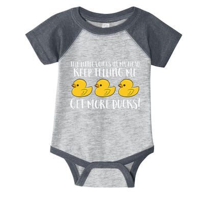 The Little Voices In My Head Keep Infant Baby Jersey Bodysuit