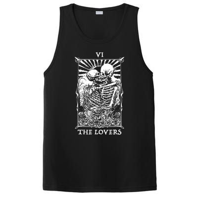 The Lovers Vintage Tarot Card Occult Skeletons Supernaturals PosiCharge Competitor Tank