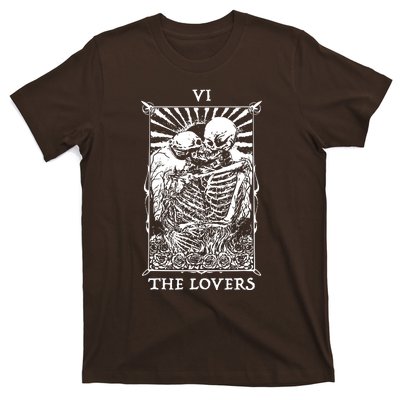 The Lovers Vintage Tarot Card Occult Skeletons Supernaturals T-Shirt