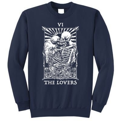 The Lovers Vintage Tarot Card Occult Skeletons Supernaturals Sweatshirt