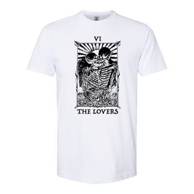 The Lovers Vintage Tarot Card Occult Skeletons Supernaturals Softstyle CVC T-Shirt