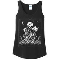 The Lovers Vintage Tarot Card Astrology Goth Halloween Women Ladies Essential Tank