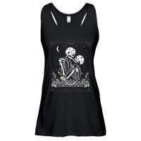 The Lovers Vintage Tarot Card Astrology Goth Halloween Women Ladies Essential Flowy Tank