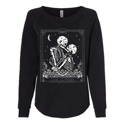 The Lovers Vintage Tarot Card Astrology Goth Halloween Women Womens California Wash Sweatshirt