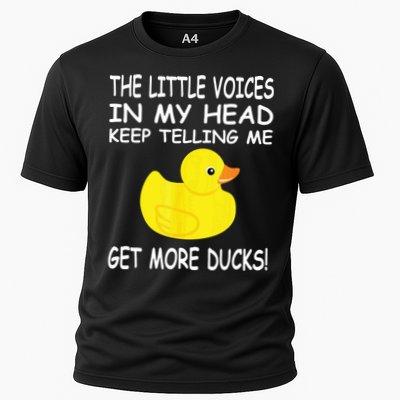 The Little Voices In My Head Keep Telling Me Get More Ducks Performance Shirt