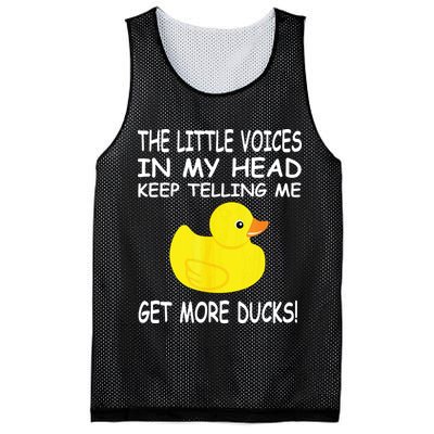 The Little Voices In My Head Keep Telling Me Get More Ducks Mesh Reversible Basketball Jersey Tank