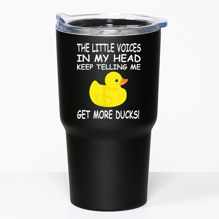 The Little Voices In My Head Keep Telling Me Get More Ducks Tumbler