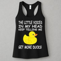 The Little Voices In My Head Keep Telling Me Get More Ducks Womens Tank Top