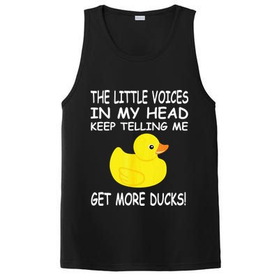 The Little Voices In My Head Keep Telling Me Get More Ducks PosiCharge Competitor Tank