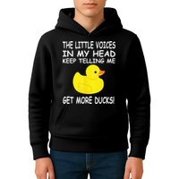 The Little Voices In My Head Keep Telling Me Get More Ducks Kids Hoodie