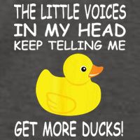 The Little Voices In My Head Keep Telling Me Get More Ducks Vector Backpack