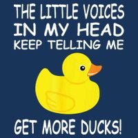 The Little Voices In My Head Keep Telling Me Get More Ducks Infant Baby Jersey Bodysuit