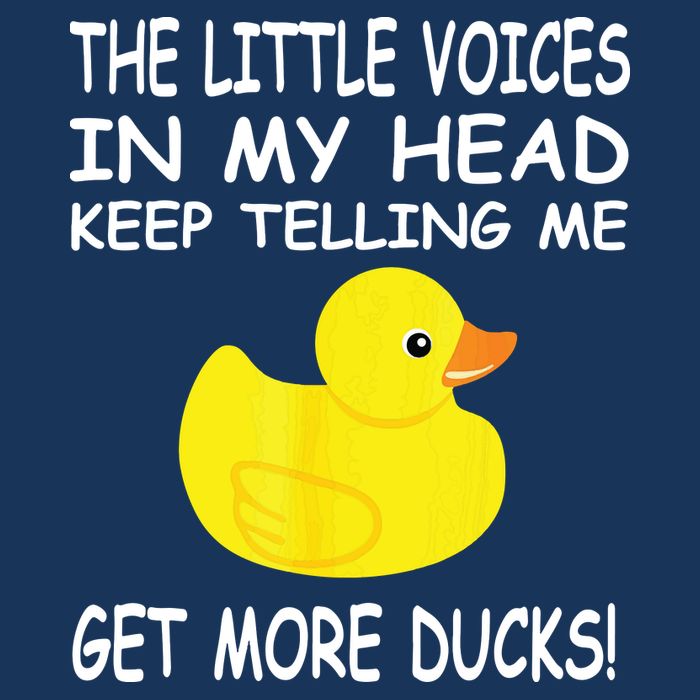 The Little Voices In My Head Keep Telling Me Get More Ducks Infant Baby Jersey Bodysuit