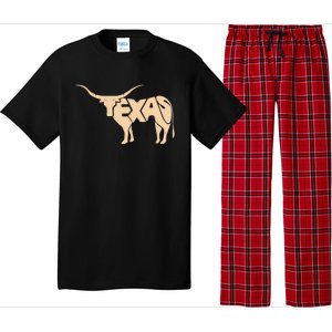 Texas Longhorn Word Art - Cool Animal Pajama Set