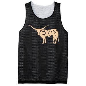 Texas Longhorn Word Art - Cool Animal Mesh Reversible Basketball Jersey Tank