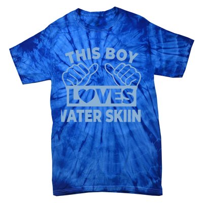 This Loves Water Skiing Water Skiing Water Skier Funny Gift Tie-Dye T-Shirt