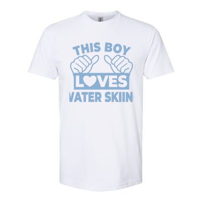 This Loves Water Skiing Water Skiing Water Skier Funny Gift Softstyle CVC T-Shirt