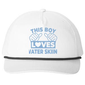 This Loves Water Skiing Water Skiing Water Skier Gift Snapback Five-Panel Rope Hat