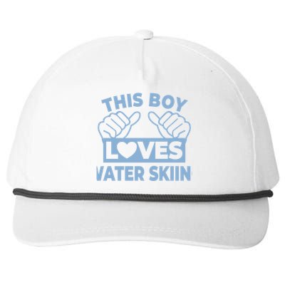 This Loves Water Skiing Water Skiing Water Skier Gift Snapback Five-Panel Rope Hat