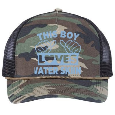 This Loves Water Skiing Water Skiing Water Skier Gift Retro Rope Trucker Hat Cap