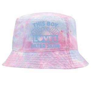 This Loves Water Skiing Water Skiing Water Skier Gift Tie-Dyed Bucket Hat