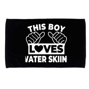 This Loves Water Skiing Water Skiing Water Skier Gift Microfiber Hand Towel