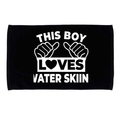 This Loves Water Skiing Water Skiing Water Skier Gift Microfiber Hand Towel