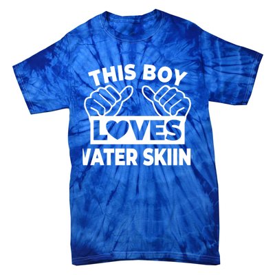 This Loves Water Skiing Water Skiing Water Skier Gift Tie-Dye T-Shirt