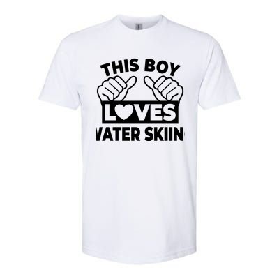 This Loves Water Skiing Water Skiing Water Skier Gift Softstyle CVC T-Shirt