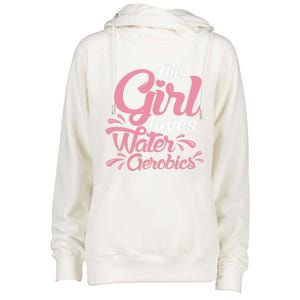 This Loves Water Aerobics Design Water Aerobics Meaningful Gift Womens Funnel Neck Pullover Hood