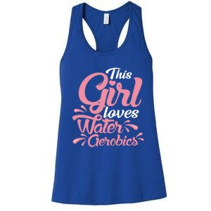 This Loves Water Aerobics Design Water Aerobics Meaningful Gift Women's Racerback Tank