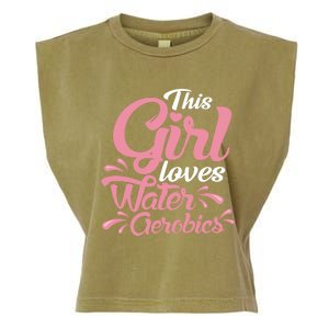 This Loves Water Aerobics Design Water Aerobics Meaningful Gift Garment-Dyed Women's Muscle Tee