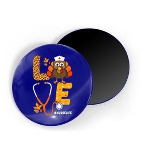 Thanksgiving Love With Stethoscope And Turkey For Nurse Gift Magnet