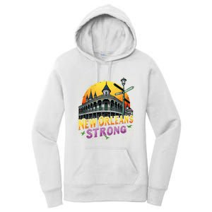 Traveling Lovers We Stand Nola Strong New Orleans Apparel Women's Pullover Hoodie