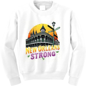 Traveling Lovers We Stand Nola Strong New Orleans Apparel Kids Sweatshirt