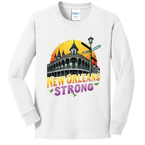 Traveling Lovers We Stand Nola Strong New Orleans Apparel Kids Long Sleeve Shirt