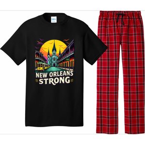 Traveling Lovers We Stand Nola Strong New Orleans Costume Pajama Set