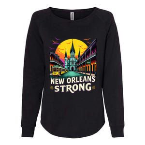 Traveling Lovers We Stand Nola Strong New Orleans Costume Womens California Wash Sweatshirt