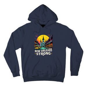 Traveling Lovers We Stand Nola Strong New Orleans Costume Tall Hoodie