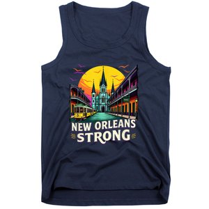 Traveling Lovers We Stand Nola Strong New Orleans Costume Tank Top