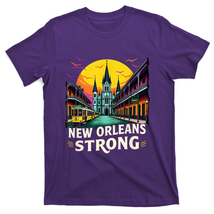 Traveling Lovers We Stand Nola Strong New Orleans Costume T-Shirt