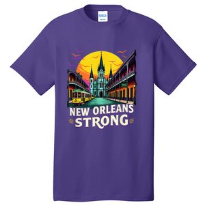 Traveling Lovers We Stand Nola Strong New Orleans Costume Tall T-Shirt