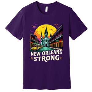 Traveling Lovers We Stand Nola Strong New Orleans Costume Premium T-Shirt