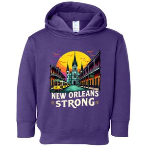 Traveling Lovers We Stand Nola Strong New Orleans Costume Toddler Hoodie