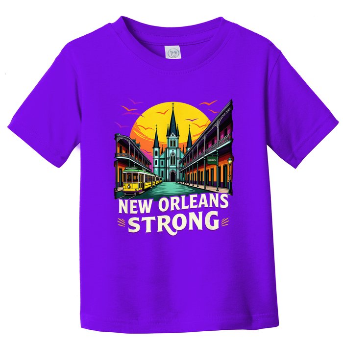 Traveling Lovers We Stand Nola Strong New Orleans Costume Toddler T-Shirt