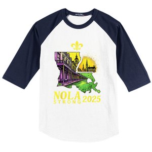 Traveling Lovers We Stand Nola Strong New Orleans Design Baseball Sleeve Shirt