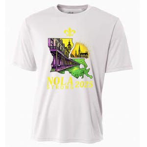 Traveling Lovers We Stand Nola Strong New Orleans Design Cooling Performance Crew T-Shirt